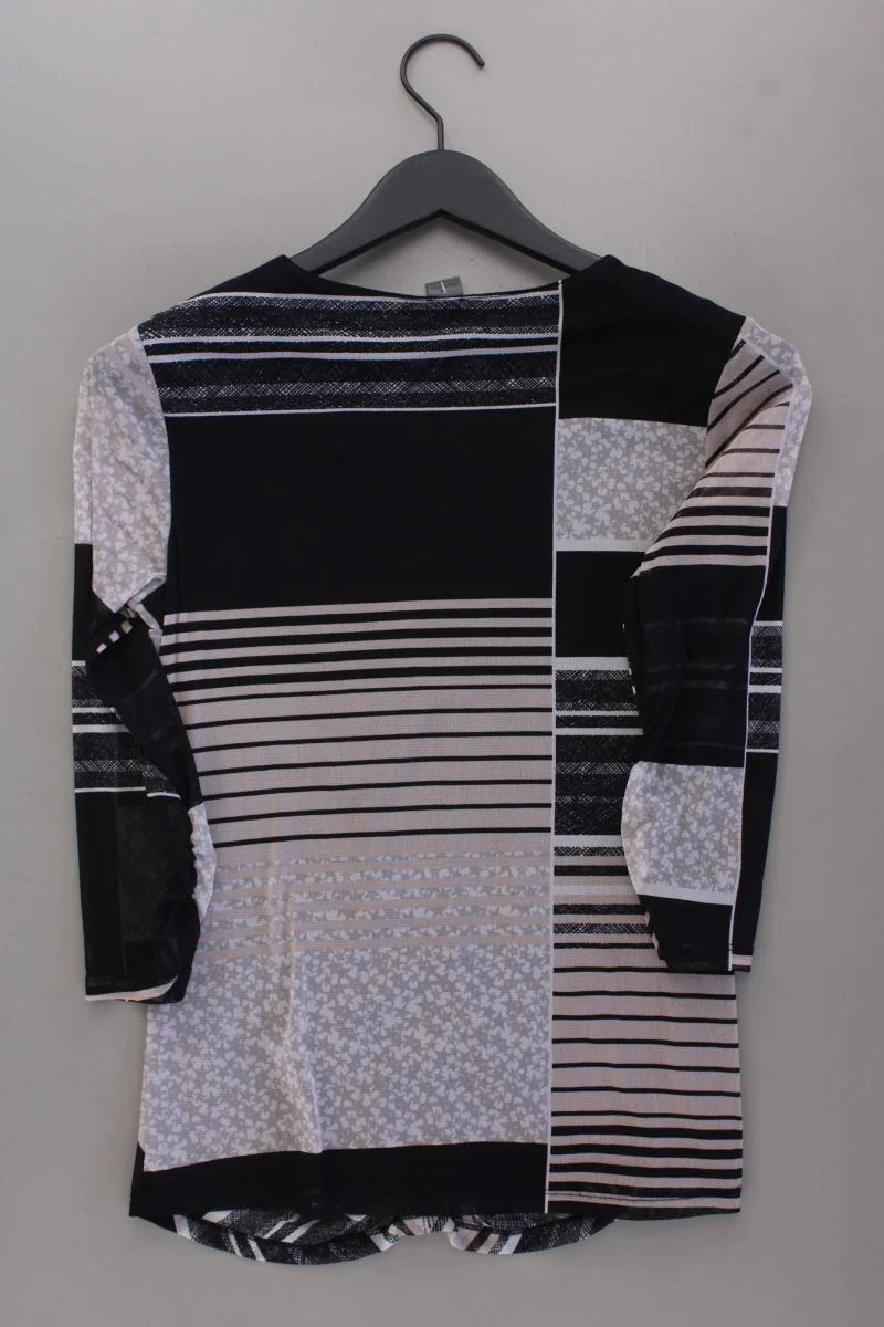 Sir Oliver Shirt mit V-Ausschnitt Gr. 38 3/4 Ärmel schwarz aus Polyamid