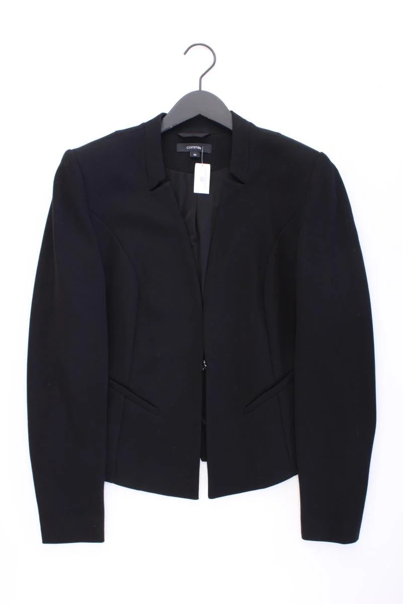 comma, Classic Blazer Gr. 42 schwarz aus Viskose