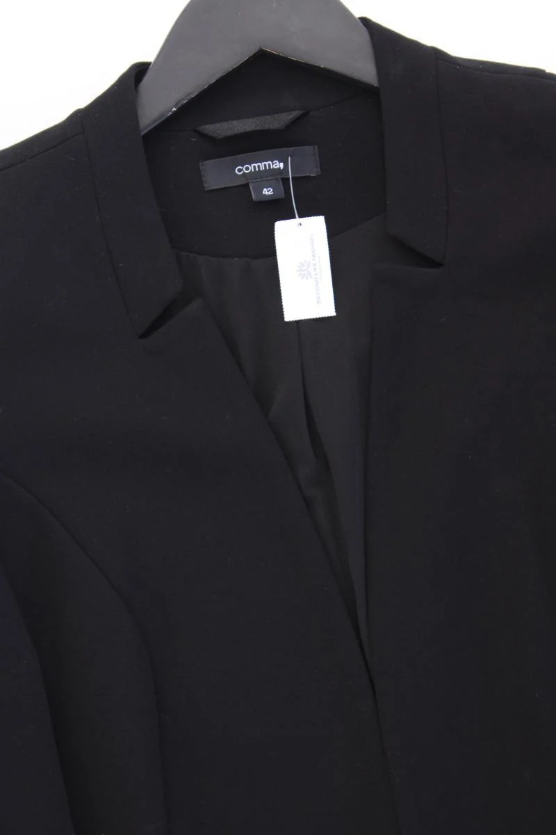 comma, Classic Blazer Gr. 42 schwarz aus Viskose