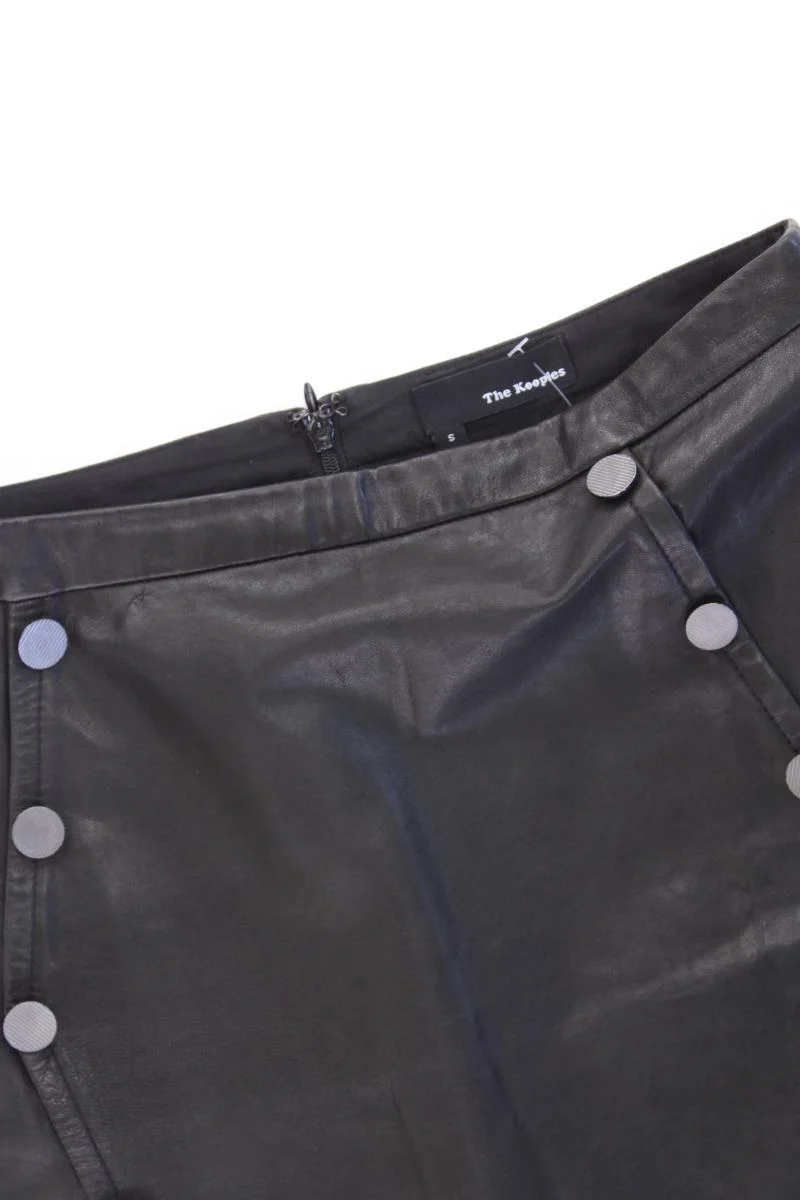 The Kooples Lederrock Gr. S schwarz