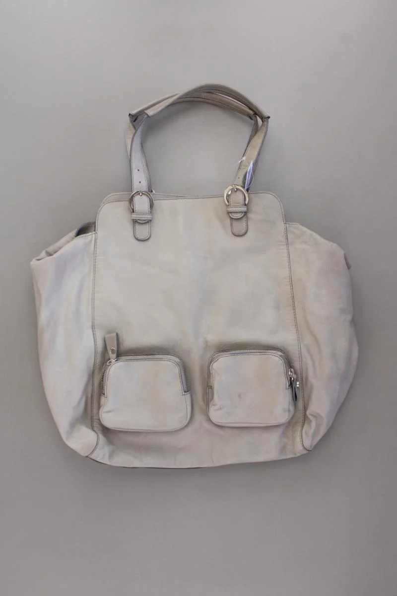 René Lezard Henkeltasche grau aus Leder
