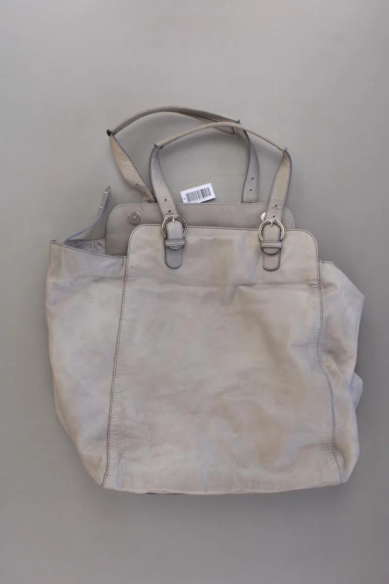 René Lezard Henkeltasche grau aus Leder