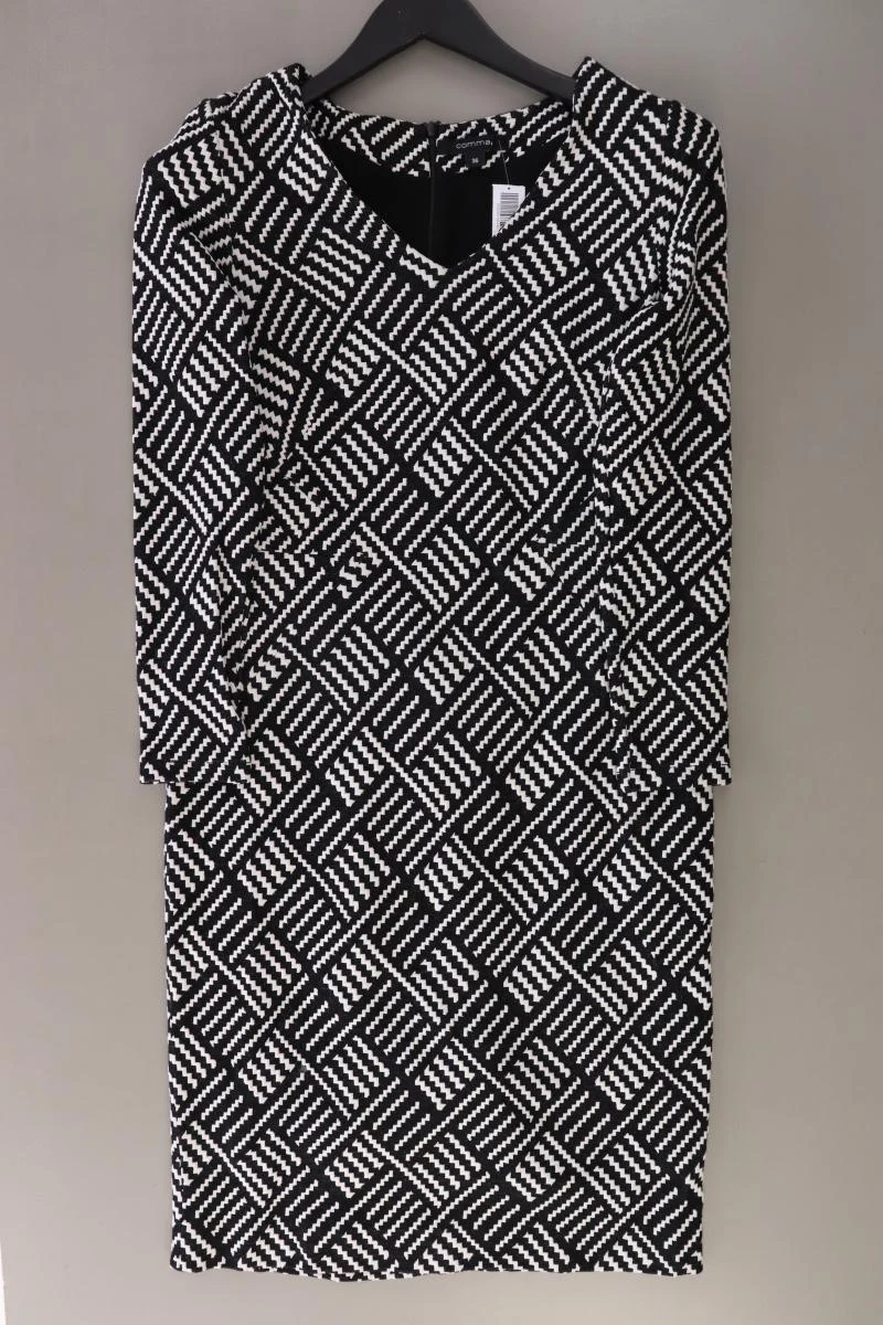 comma, Langarmkleid Gr. 36 schwarz aus Viskose