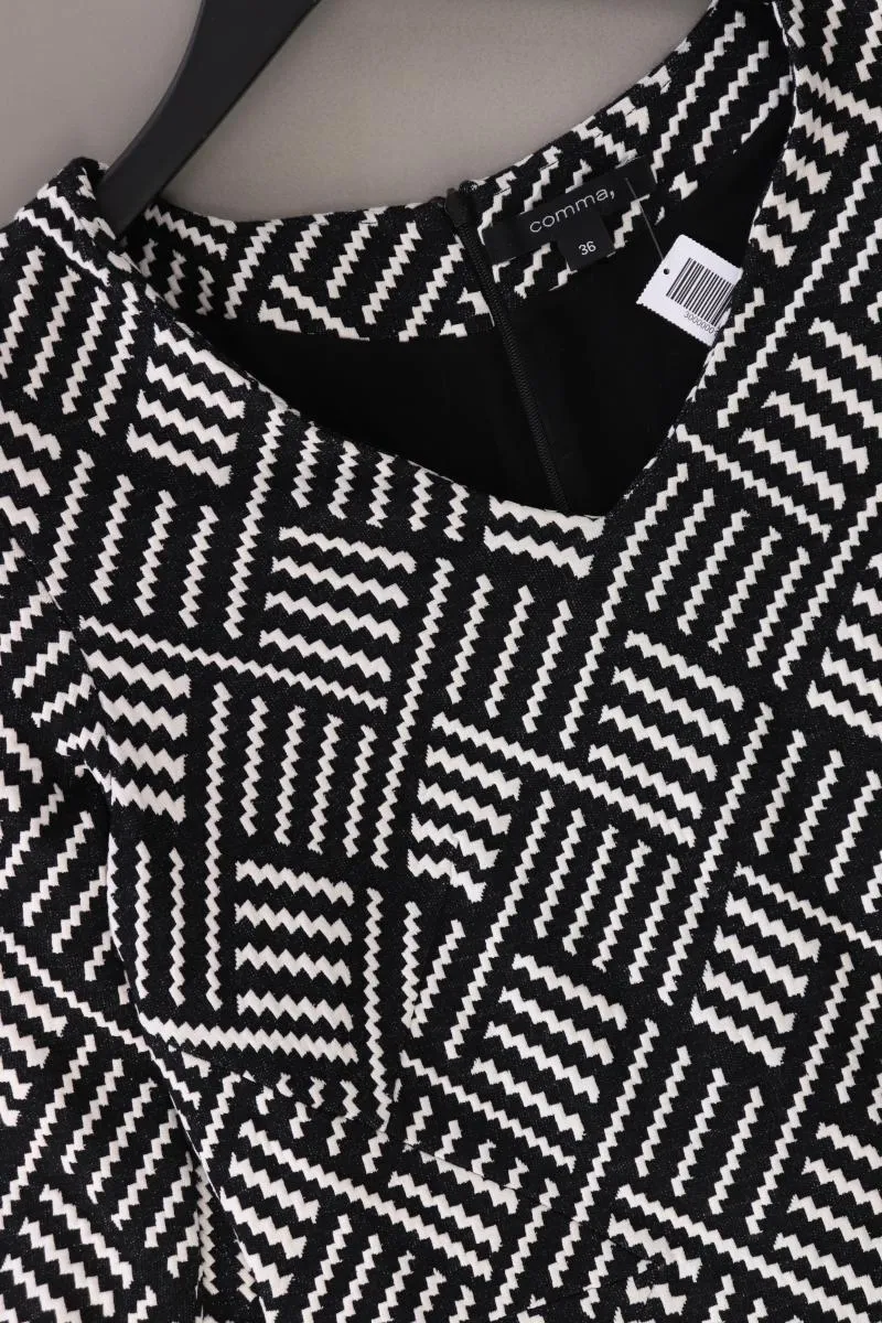 comma, Langarmkleid Gr. 36 schwarz aus Viskose