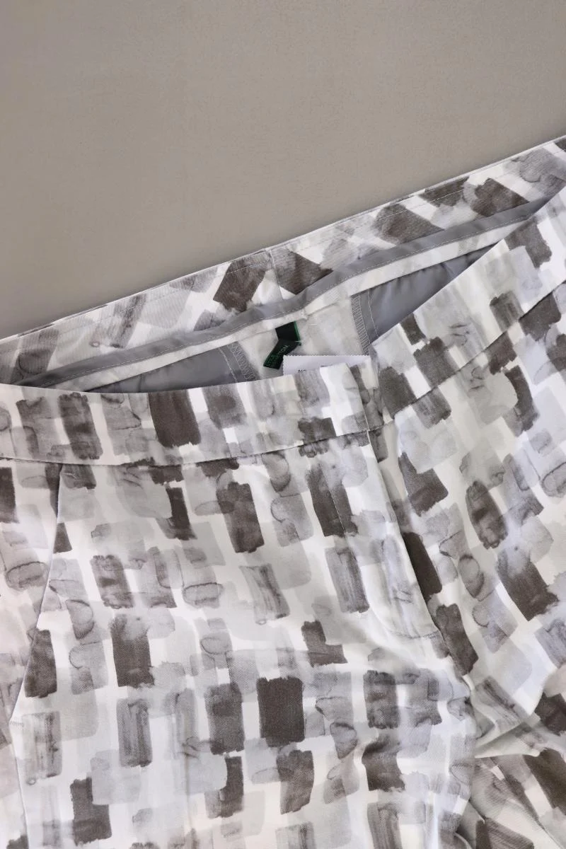 Benetton Stoffhose Gr. 36 grau aus Baumwolle