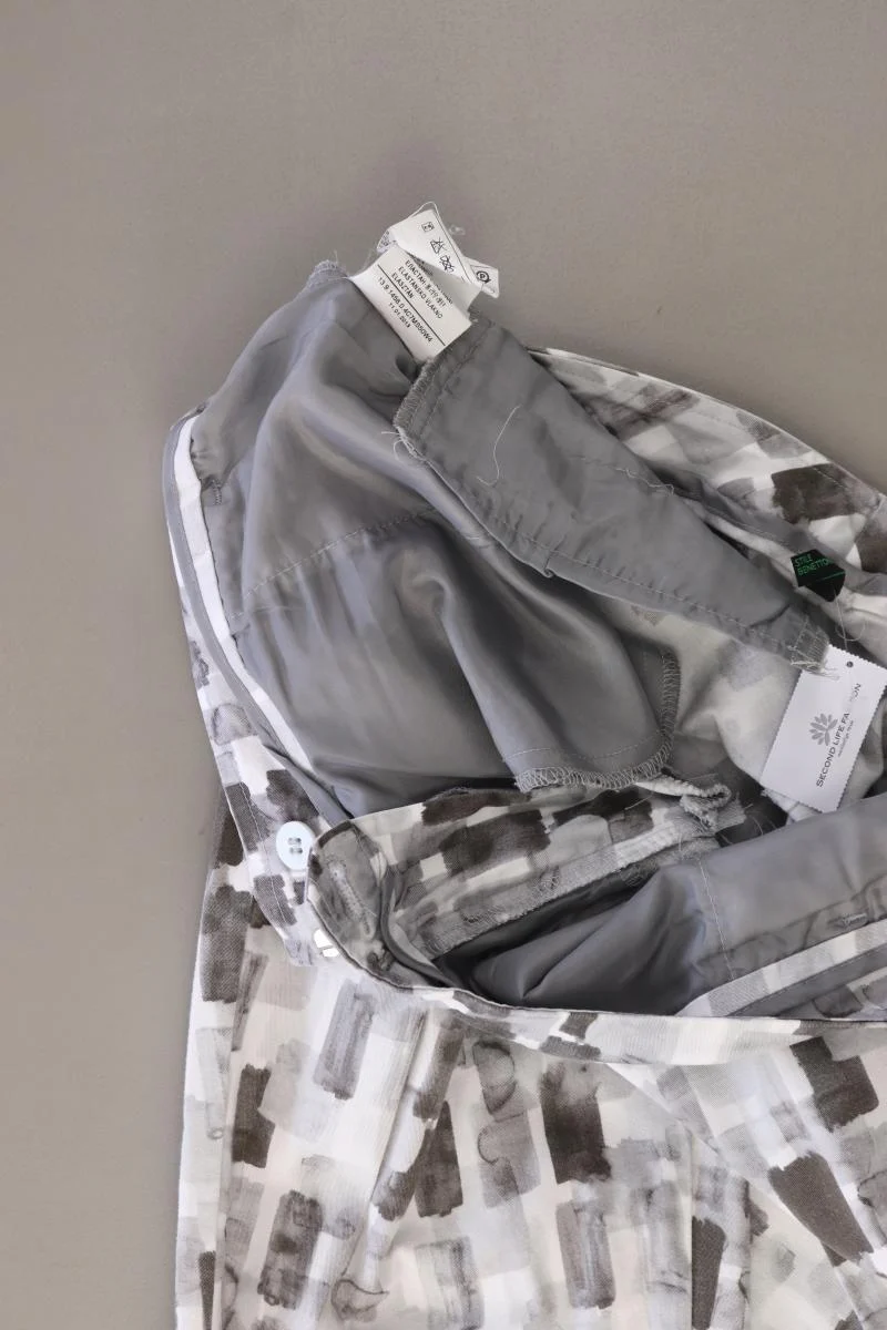 Benetton Stoffhose Gr. 36 grau aus Baumwolle