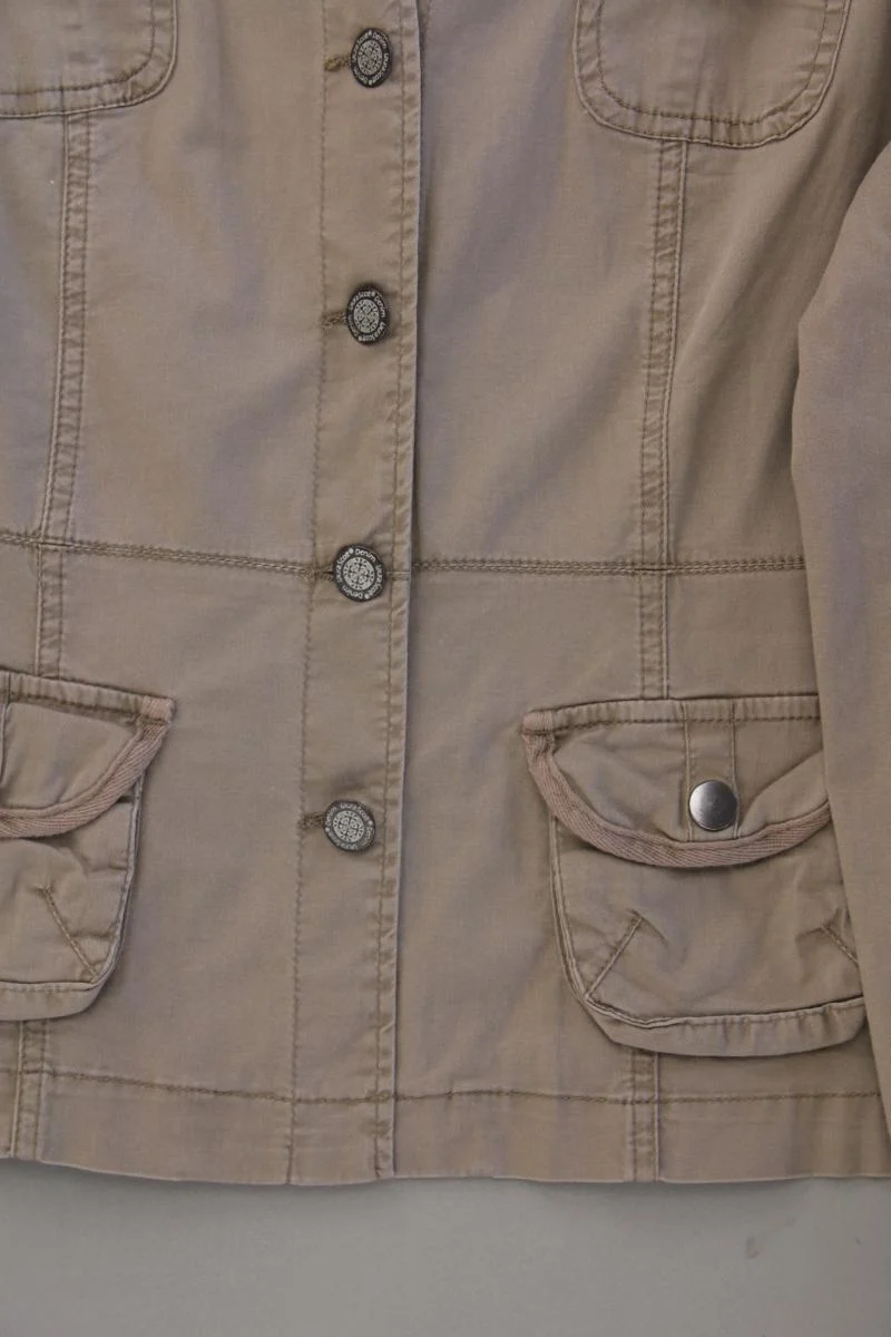Laura Scott Übergangsjacke Gr. 40 braun aus Baumwolle