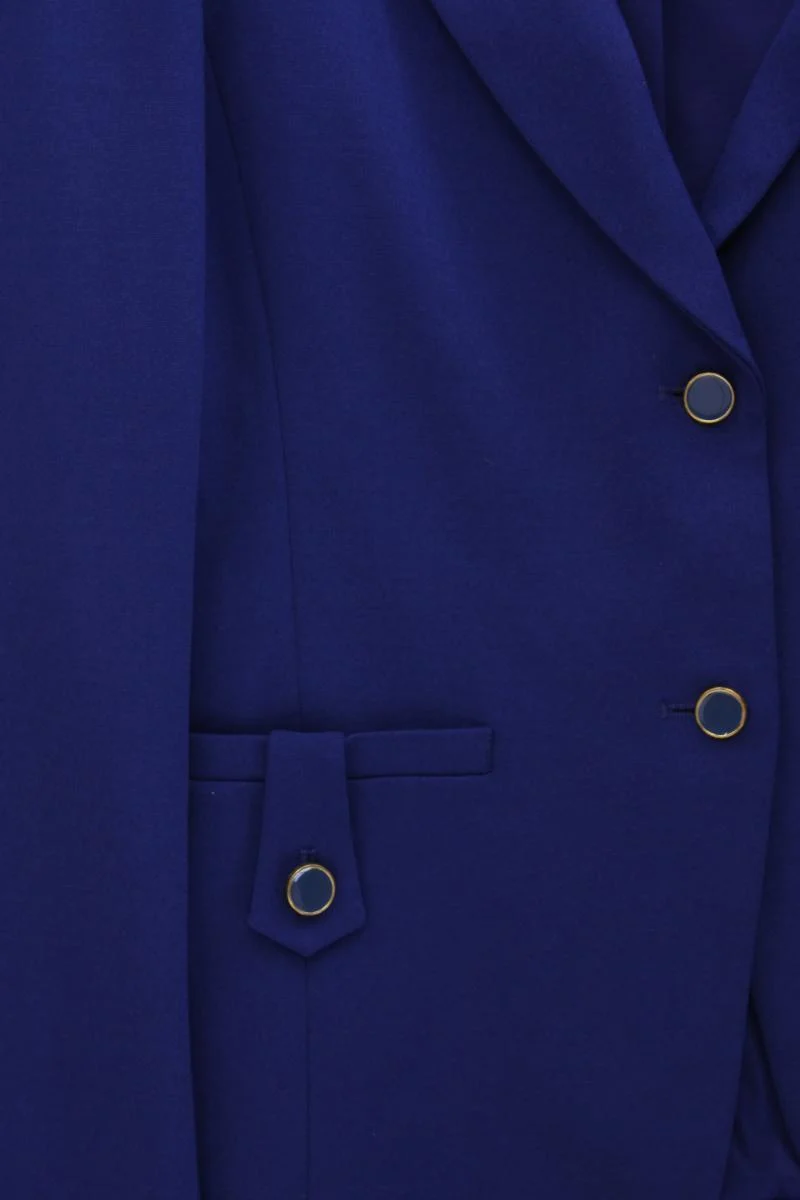 Liu Jo Classic Blazer Gr. IT 48 (L) blau aus Viskose
