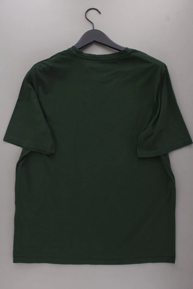 Jack & Jones Printshirt für Herren Gr. XL Kurzarm olivgrün aus Baumwolle