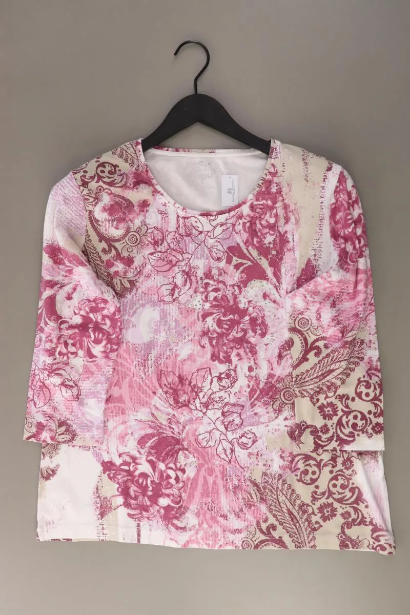 Adagio Printshirt Gr. 46 3/4 Ärmel pink aus Baumwolle