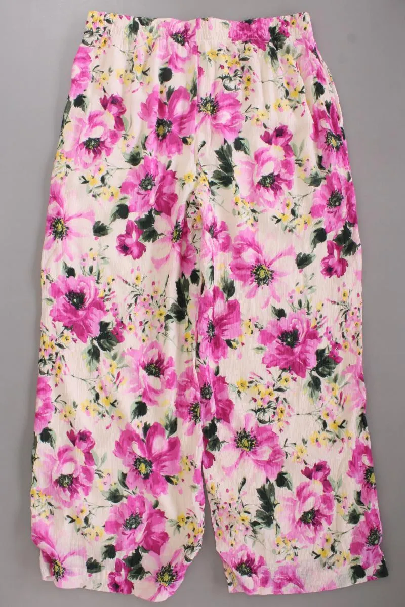 Abercrombie & Fitch Stoffhose Gr. L mit Blumenmuster neuwertig mehrfarbig