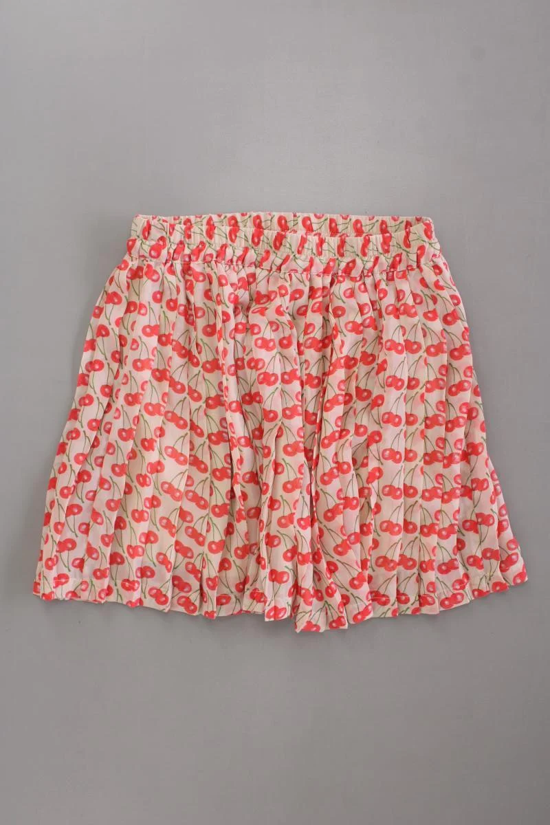 Rock mit Kirschmuster Gr. S creme aus Polyester