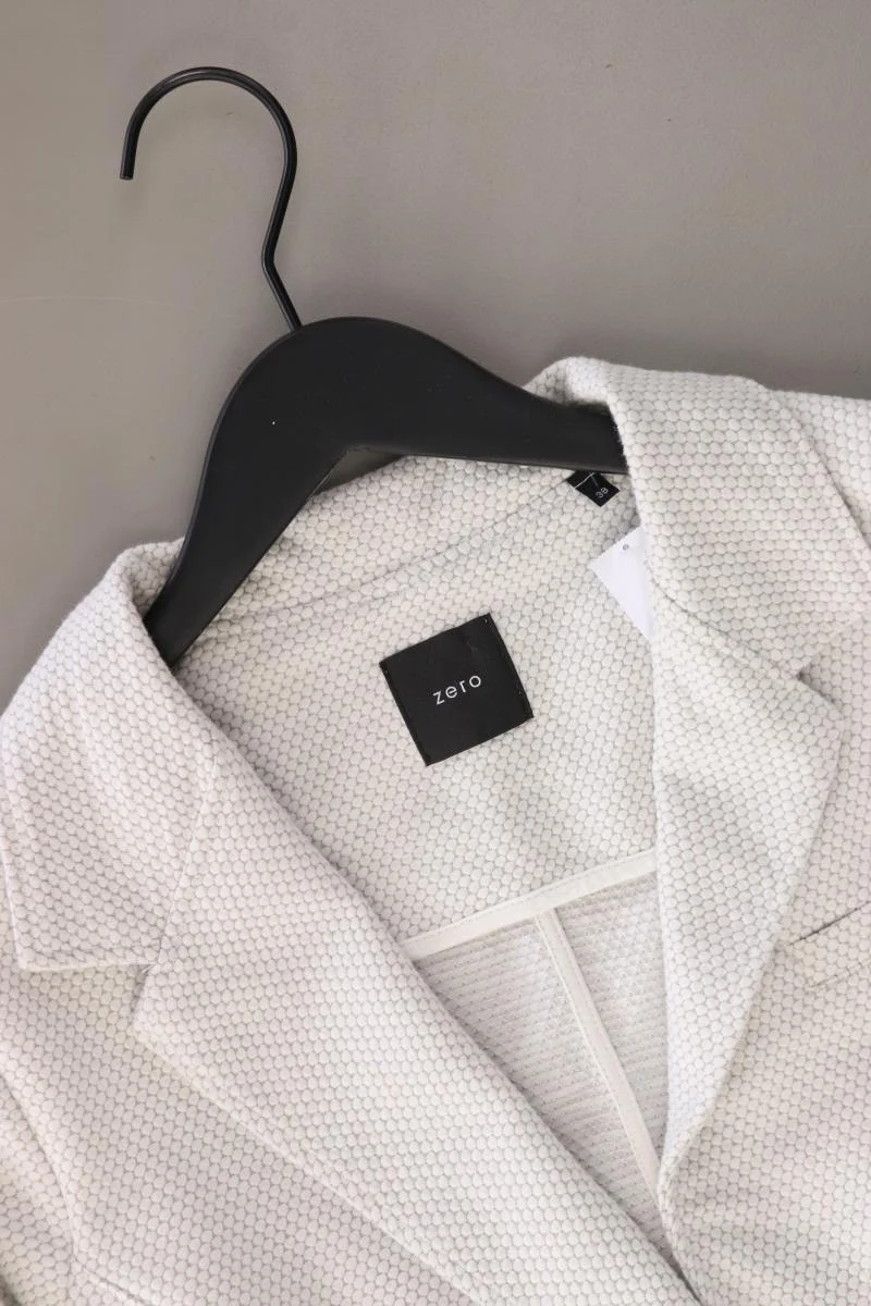 Zero Regular Blazer Gr. 38 creme aus Baumwolle