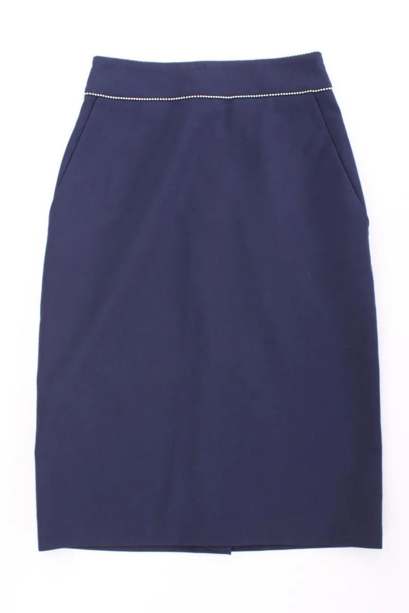 Hugo Boss Bleistiftrock Gr. 34 neuwertig blau aus Polyester