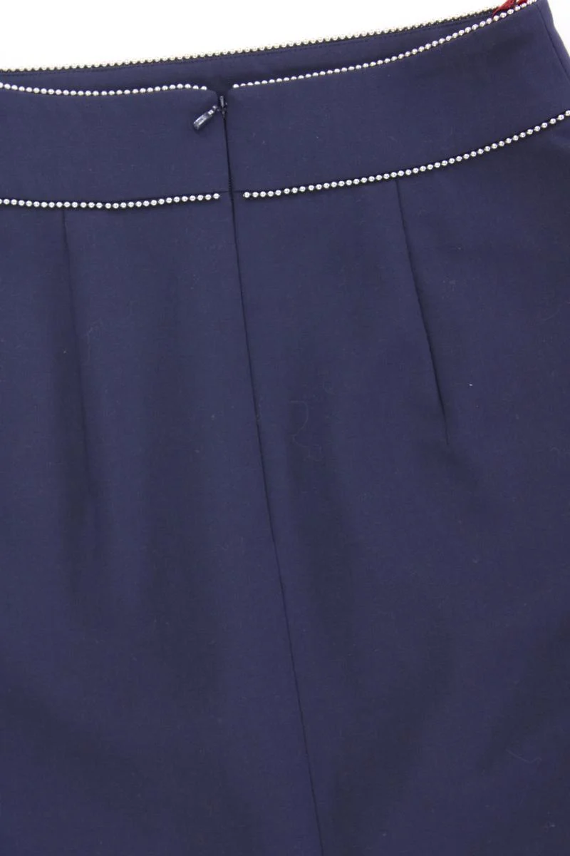 Hugo Boss Bleistiftrock Gr. 34 neuwertig blau aus Polyester