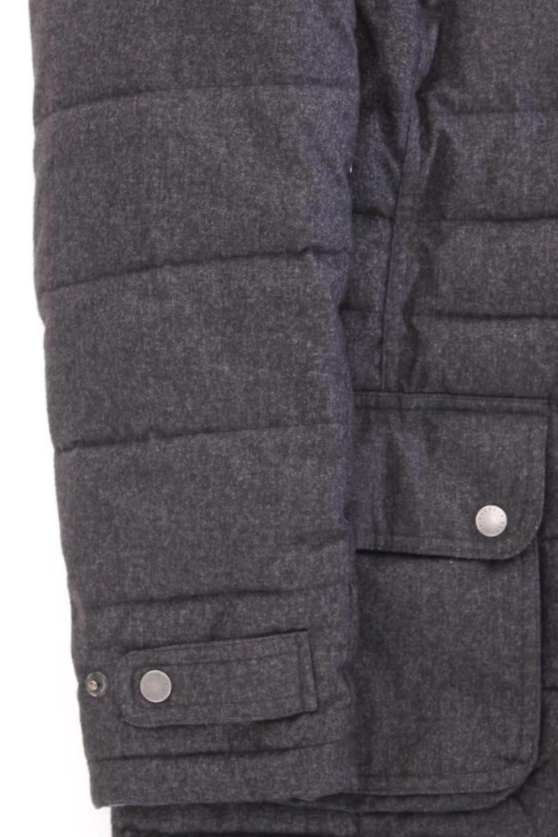 Barbour Wintermantel Gr. 38 grau aus Polyester