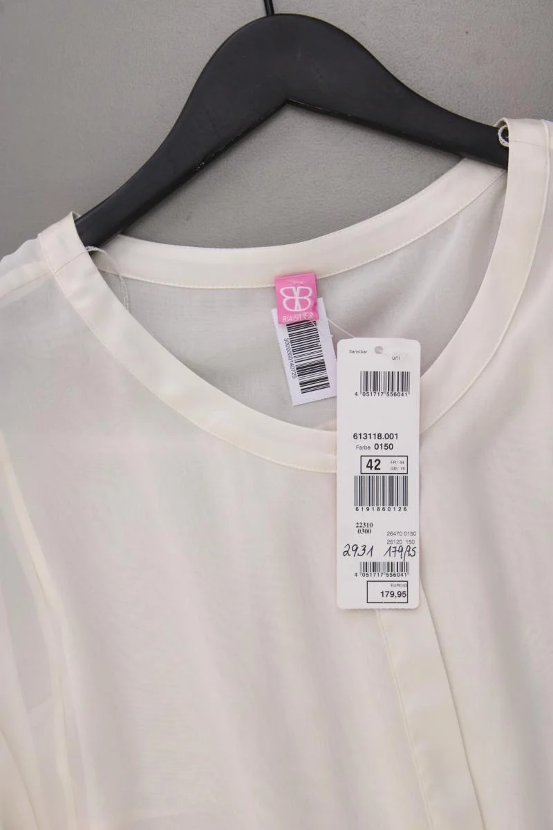 Second Hand Outfit Größe L mit Basler Oversize-Bluse in Gr. 42 und Halskette