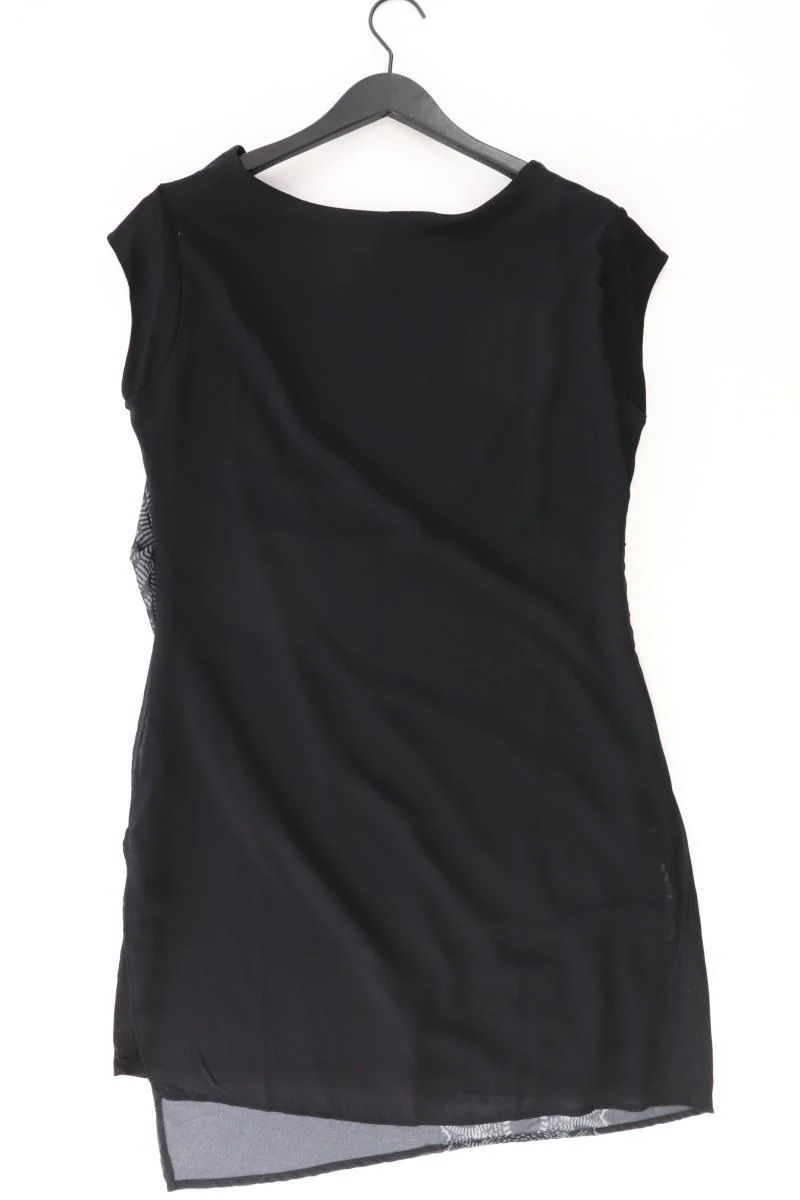 Desigual Abendkleid Gr. 46 Kurzarm schwarz aus Polyester
