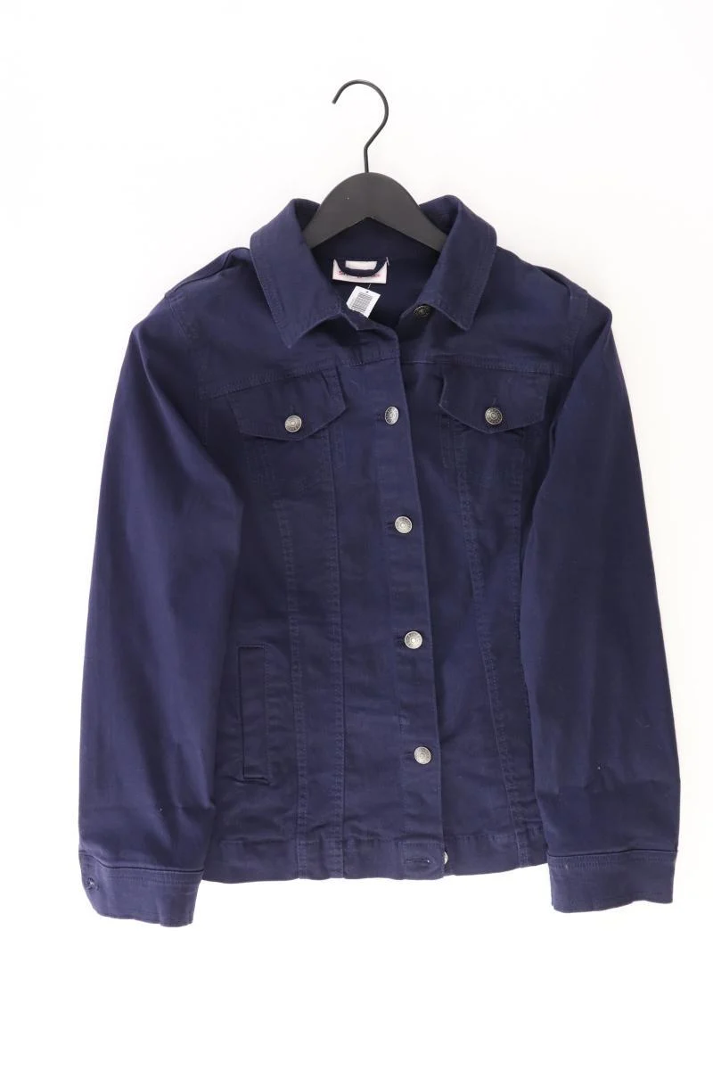 sheego Übergangsjacke Gr. 44 blau aus Baumwolle