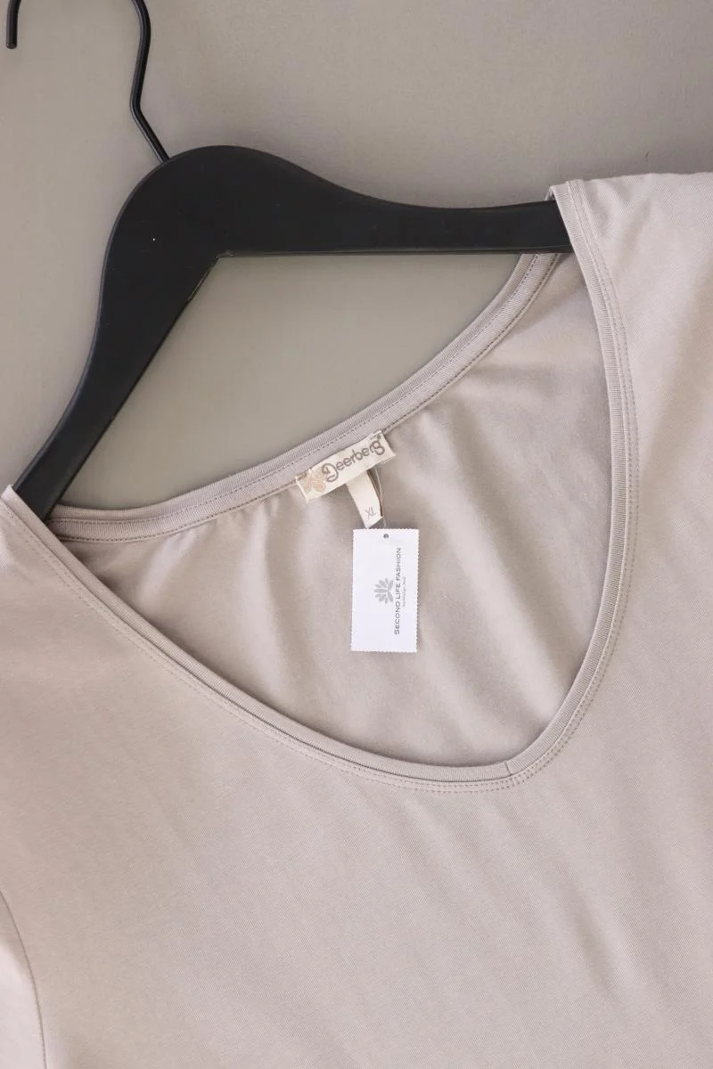 Deerberg T-Shirt Gr. XL Kurzarm grau aus Baumwolle