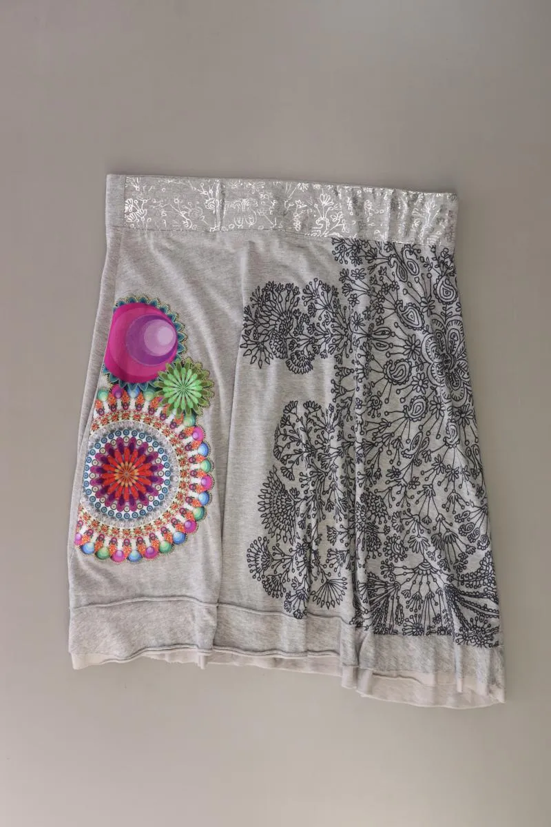 Desigual Stretchrock Gr. XL grau aus Baumwolle