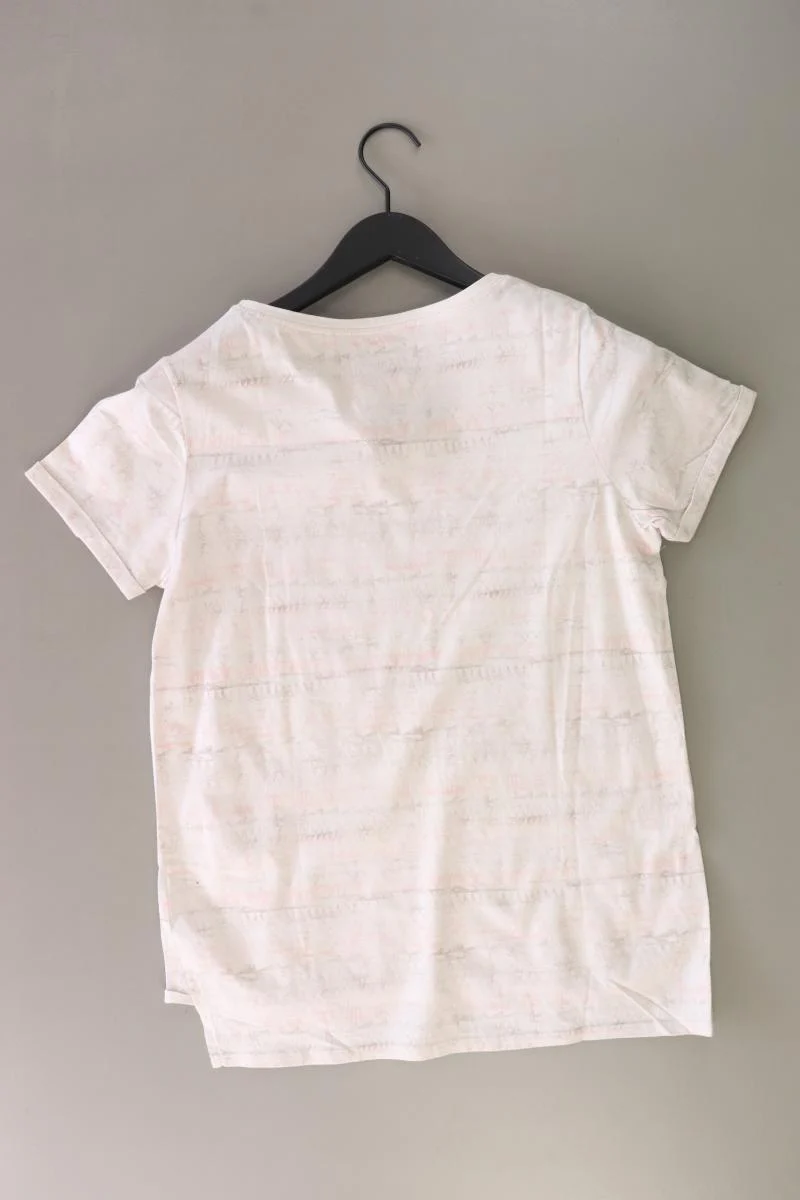 Cecil Printshirt Gr. M Kurzarm creme aus Baumwolle