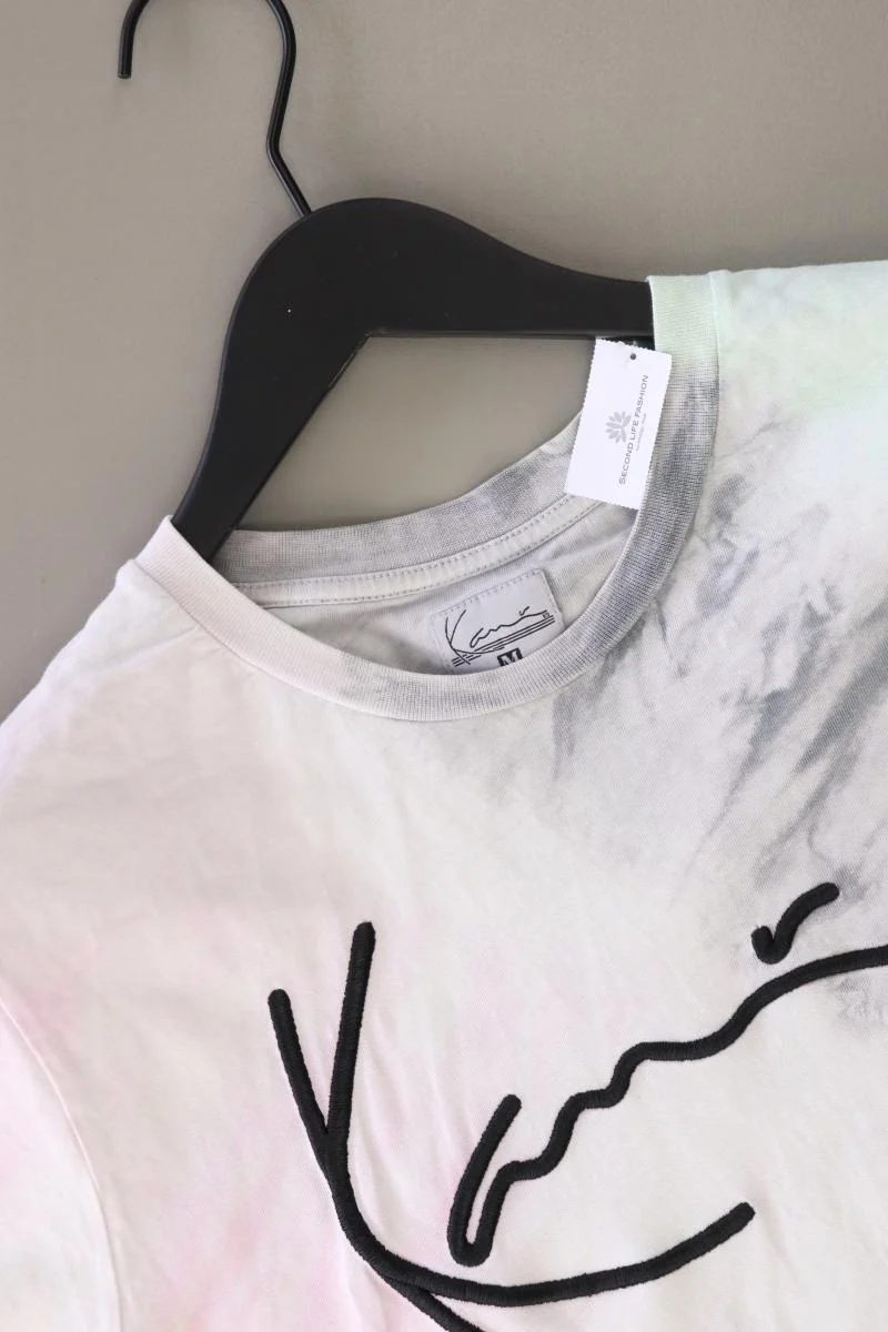KARL KANI Batikshirt Gr. M mit Batikmuster Kurzarm mehrfarbig aus Baumwolle