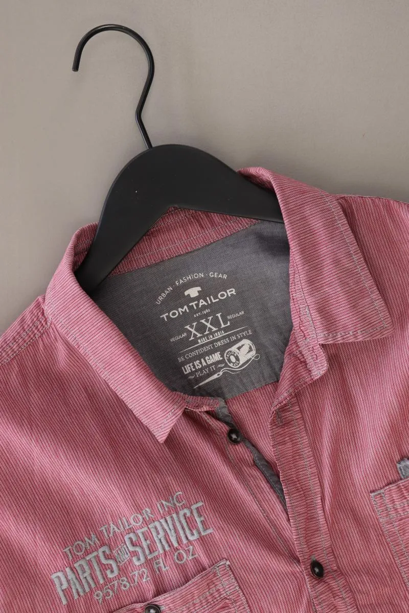 Tom Tailor Langarmhemd für Herren Gr. XXL rot aus Baumwolle