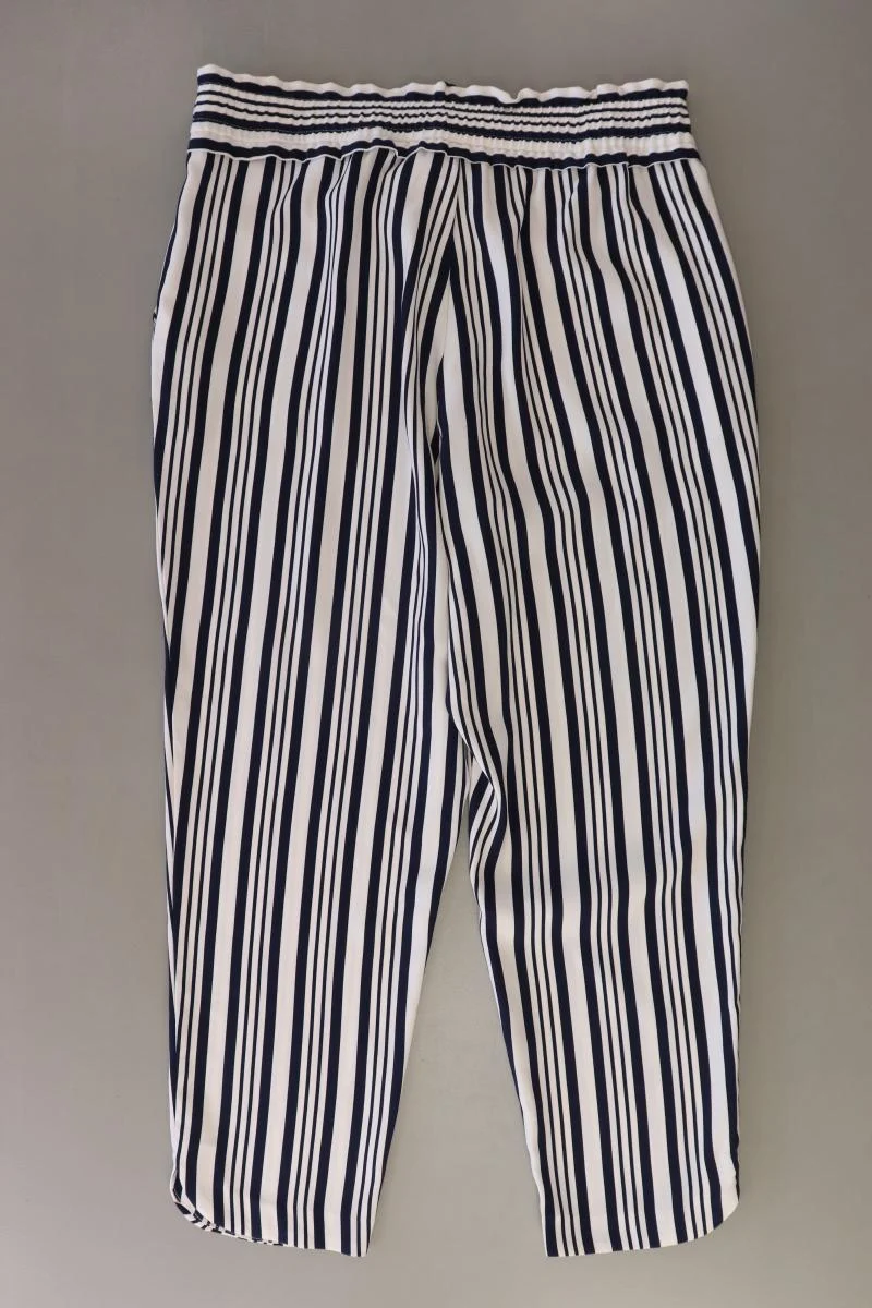 Zara Stoffhose Gr. L gestreift blau aus Polyester