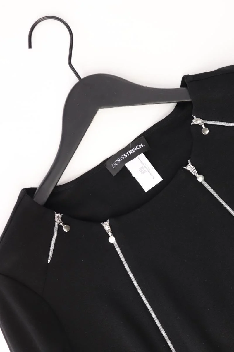 Doris Streich Langarmkleid Gr. 40 schwarz aus Modal