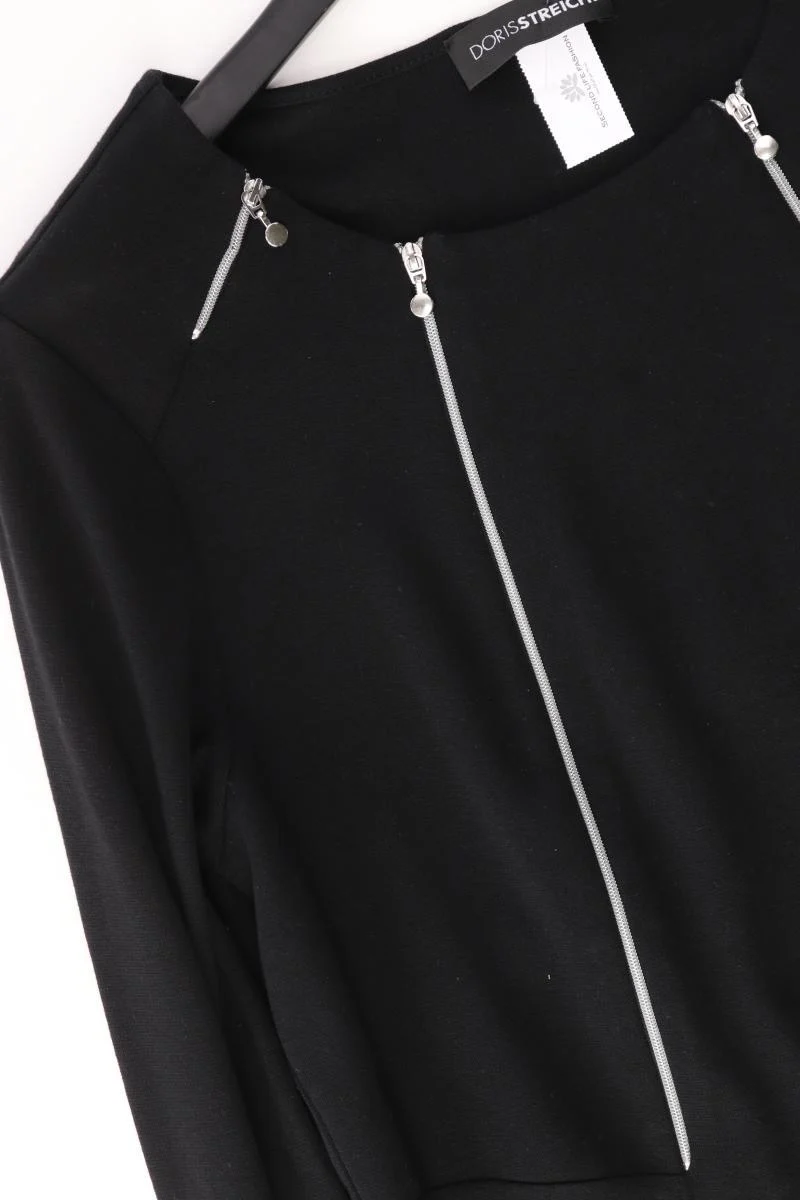 Doris Streich Langarmkleid Gr. 40 schwarz aus Modal