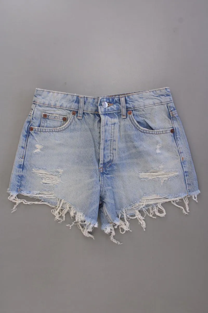 Zara Jeansshorts Gr. 34 blau aus Baumwolle