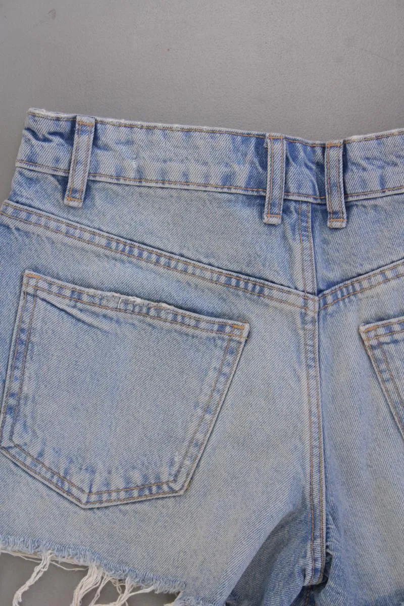 Zara Jeansshorts Gr. 34 blau aus Baumwolle