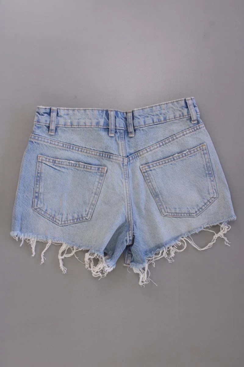 Zara Jeansshorts Gr. 34 blau aus Baumwolle