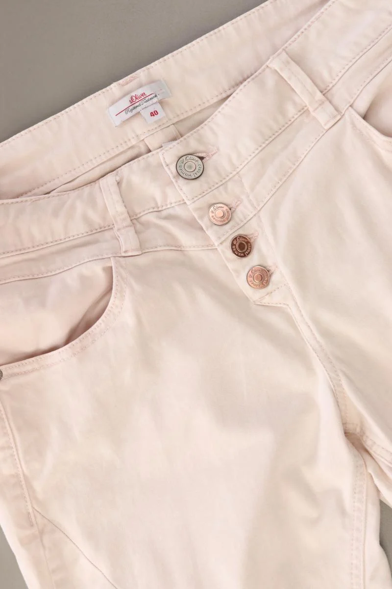 s.Oliver Hose Gr. 40 creme aus Baumwolle
