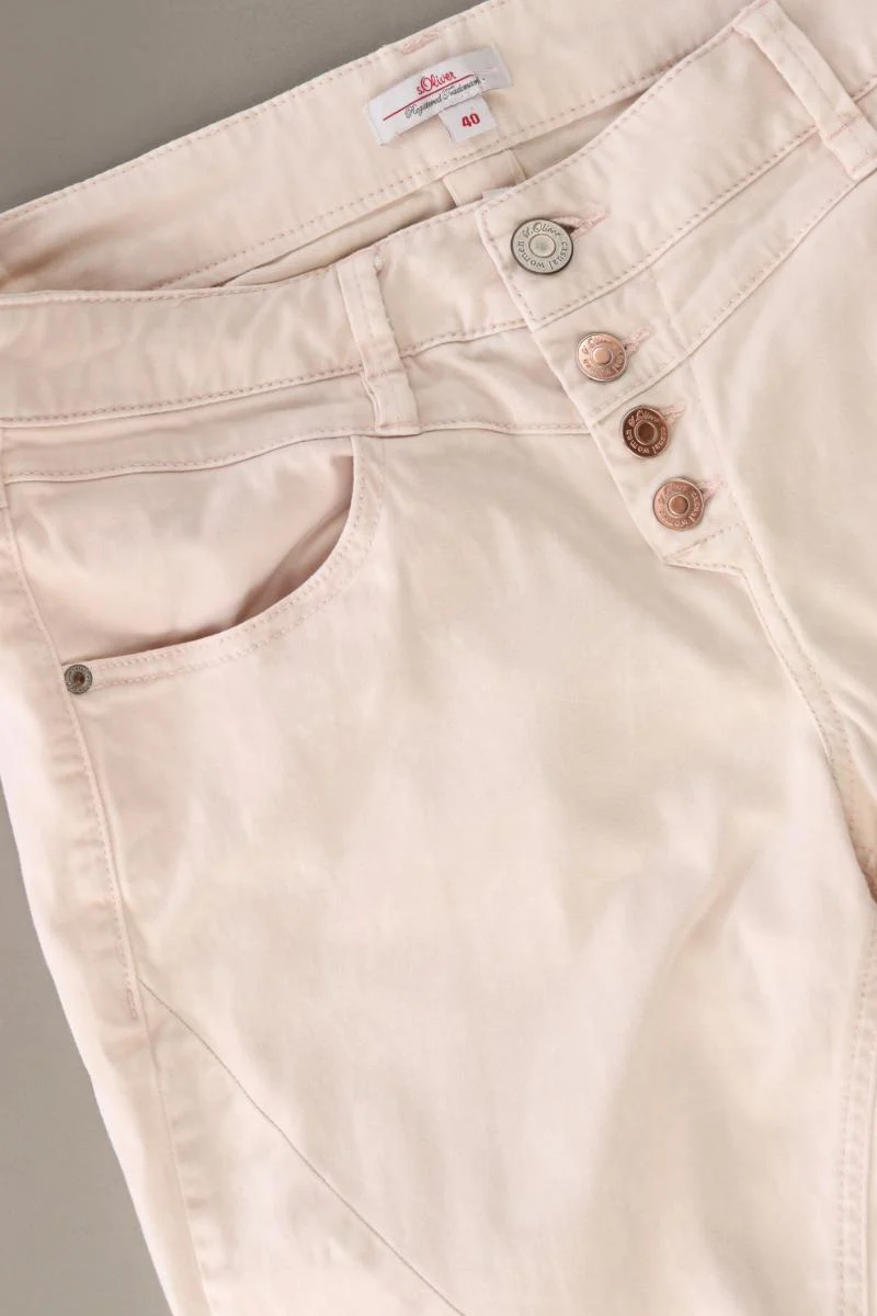 s.Oliver Hose Gr. 40 creme aus Baumwolle