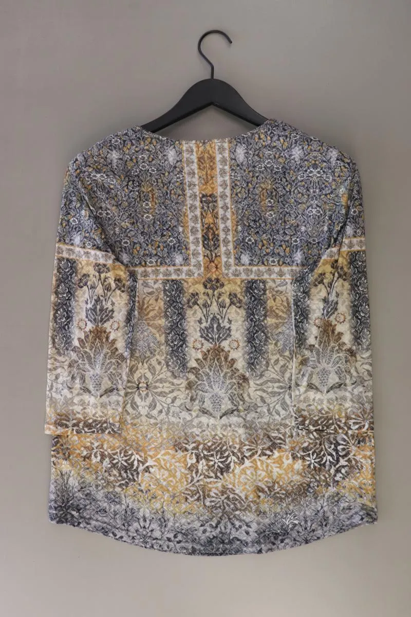 Gerry Weber Printshirt Gr. 42 3/4 Ärmel grau aus Polyester