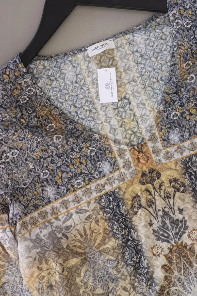 Gerry Weber Printshirt Gr. 42 3/4 Ärmel grau aus Polyester