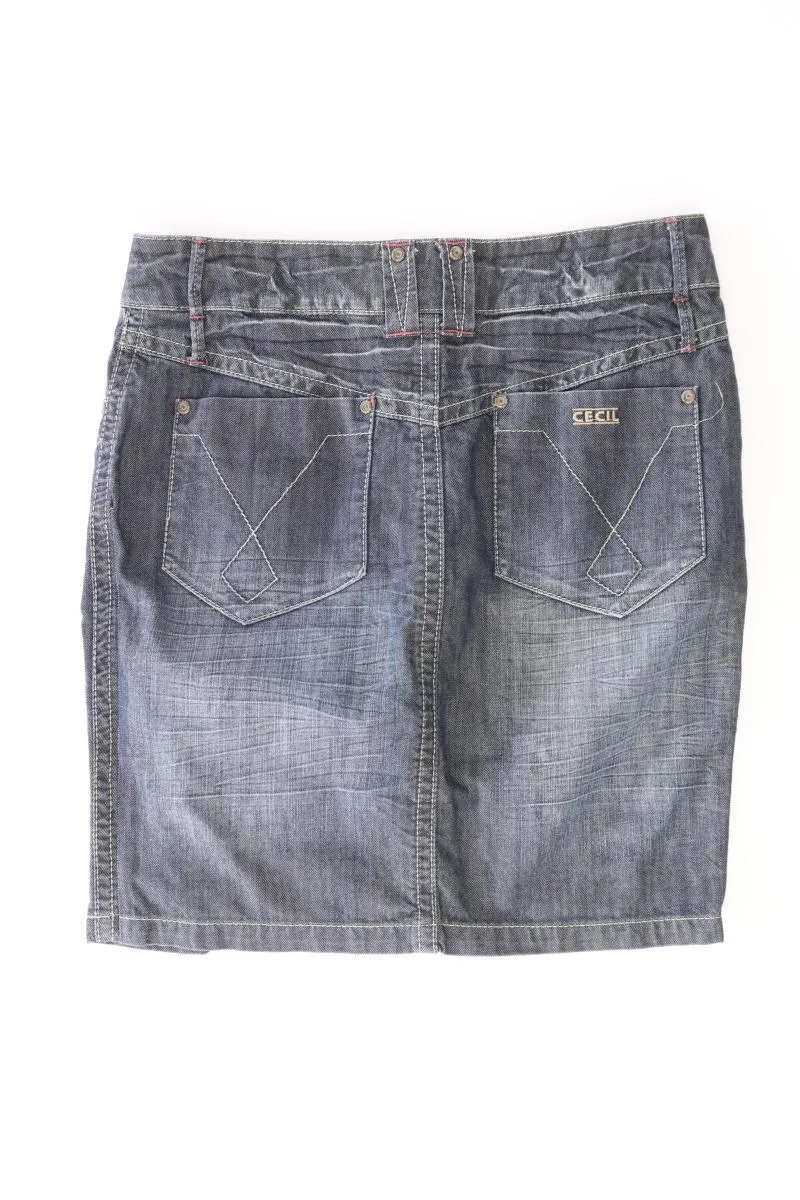 Cecil Jeansrock Gr. W28 blau aus Baumwolle