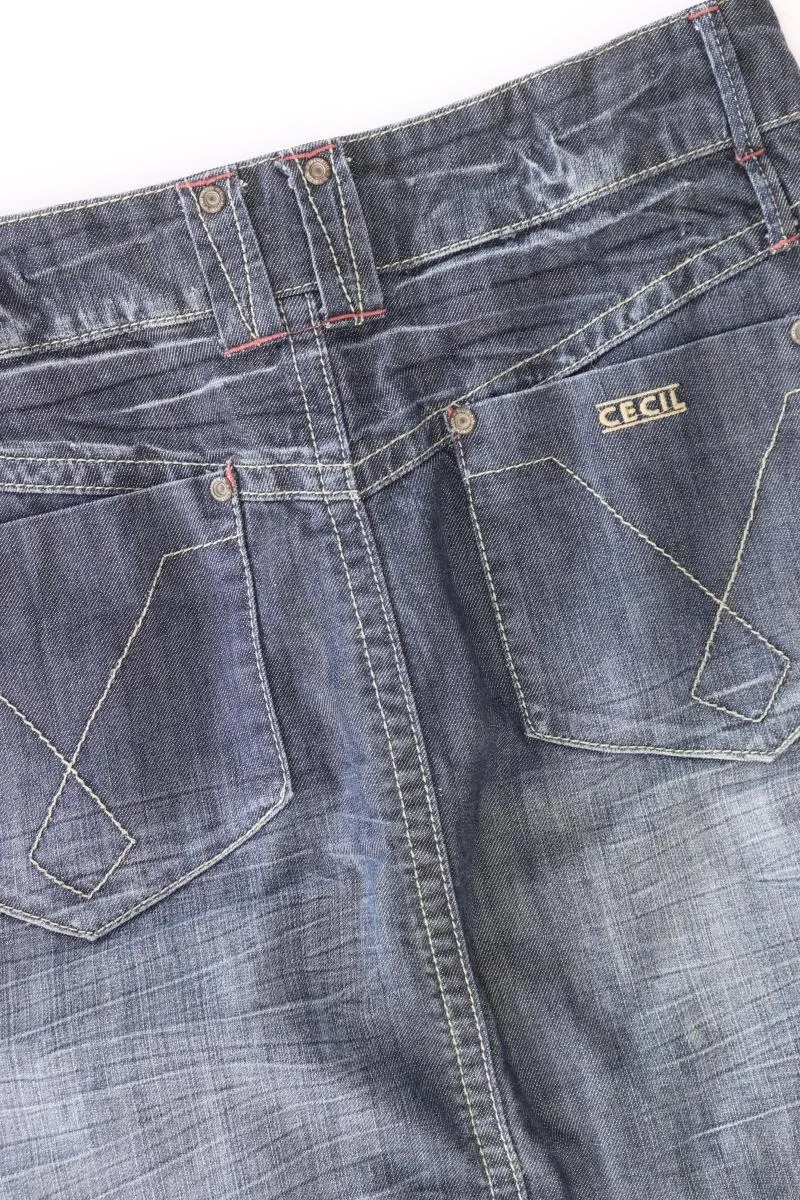 Cecil Jeansrock Gr. W28 blau aus Baumwolle