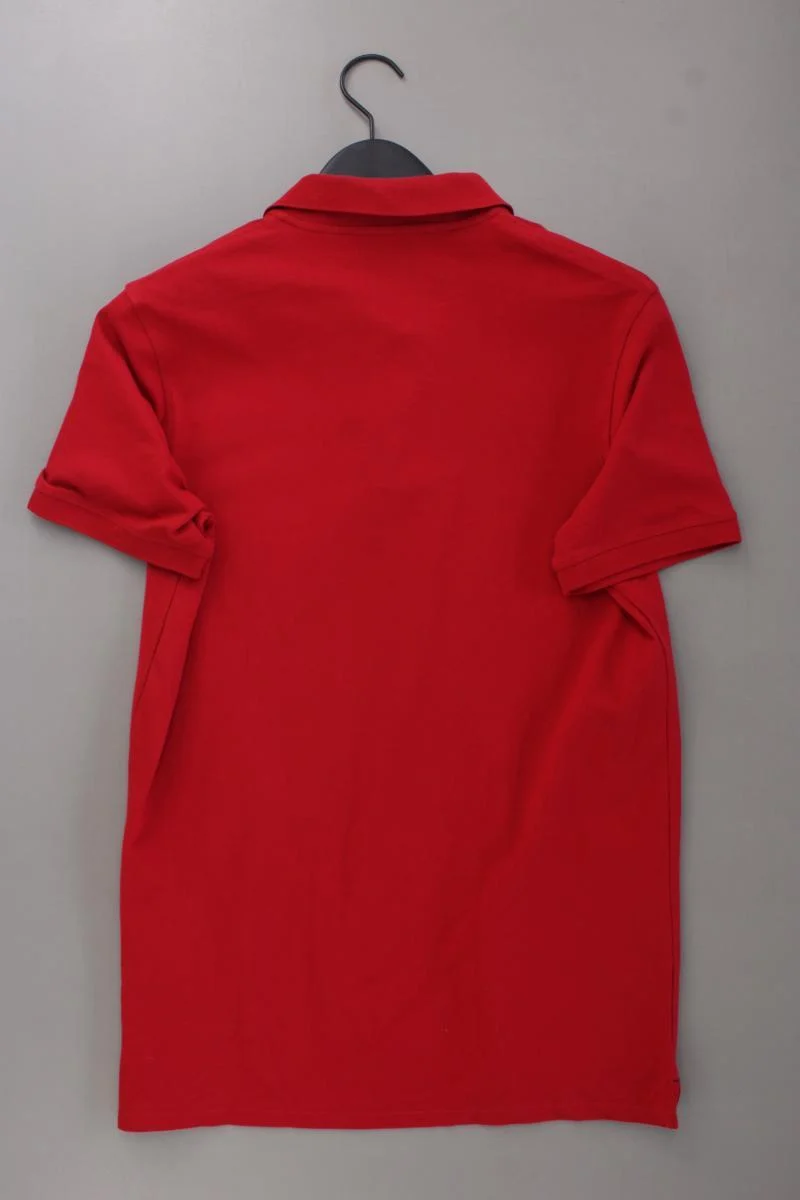 Selected Homme Poloshirt für Herren Gr. L neuwertig Kurzarm rot aus Baumwolle