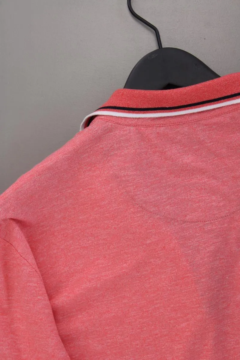 Tom Tailor Poloshirt Korallrot für Herren Gr. XL Kurzarm aus Baumwolle