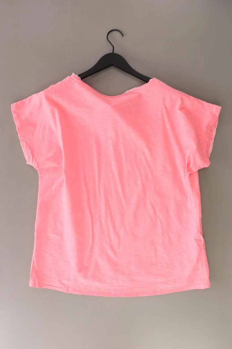 Liberty T-Shirt Gr. L Kurzarm mit Pailletten pink aus Baumwolle