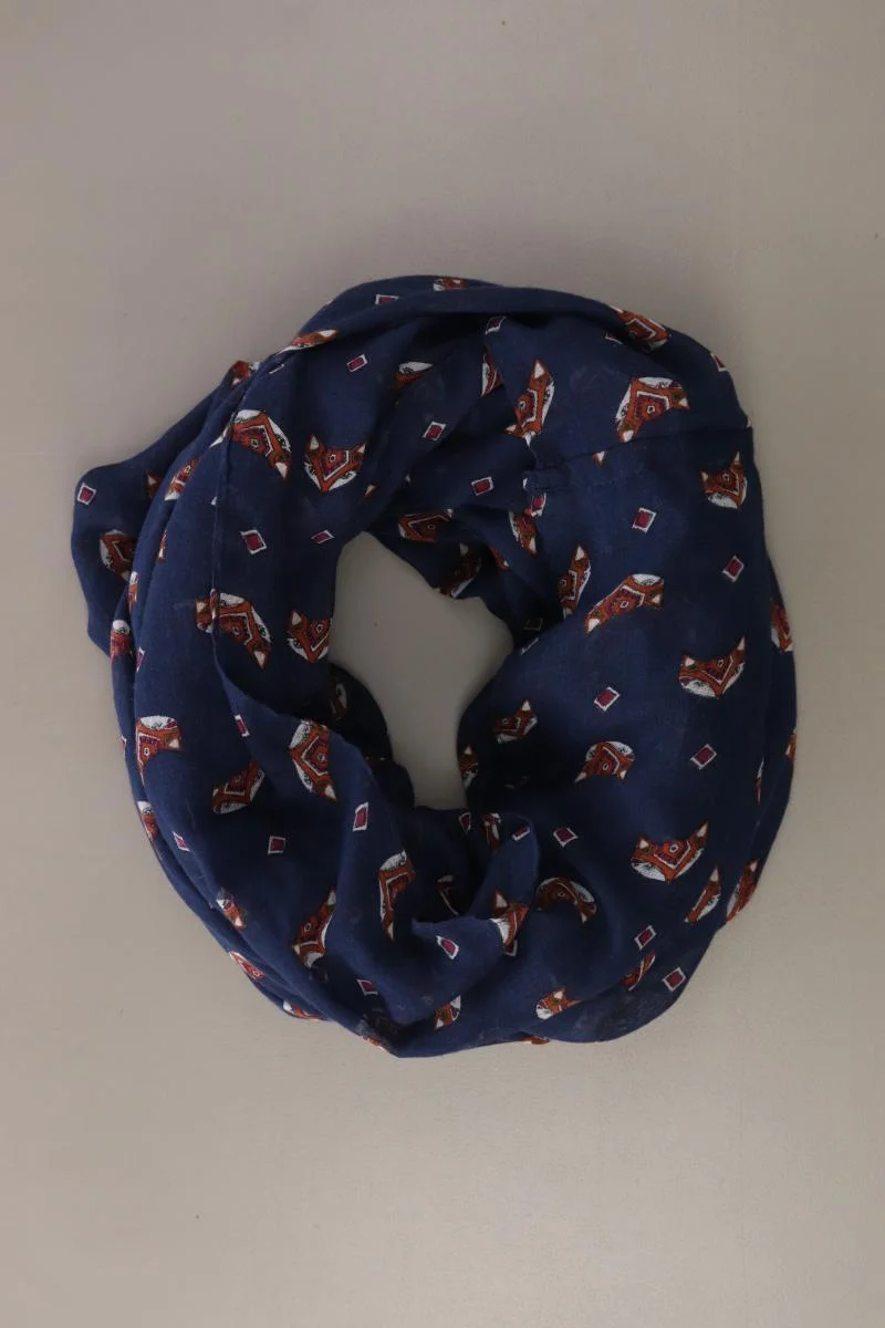 G!na Loop mit Fuchsmuster blau aus Polyester