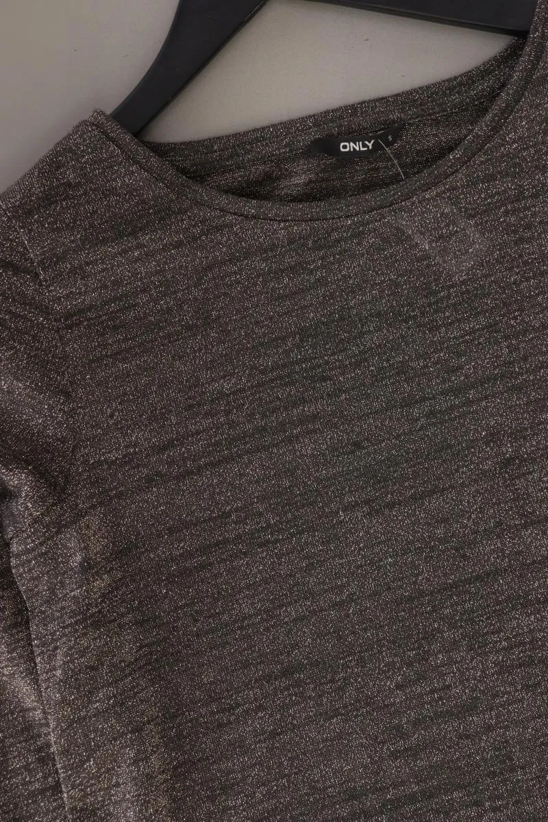 Only Shirt Gr. S 3/4 Ärmel mit Glitzer gold aus Polyester